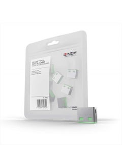 LINDY USB Port Blocker - Pack of 10 - Green 40461 
