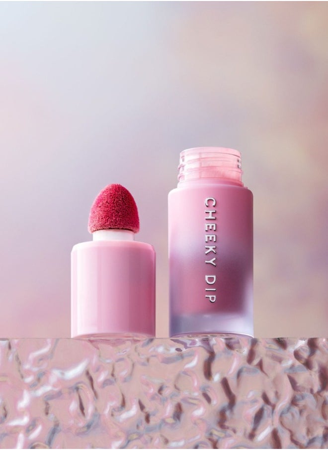 W7 Cosmetics W7 Cheeky Dip Liquid Blusher - Pigmented Colour For Cheek Makeup - Satin Matte Finish - Skinny Dip (Pink)  - Image 1