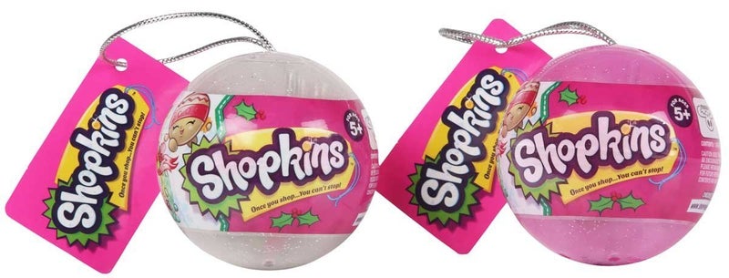 Shopkins Bundle Set of 2 Shopkins Ornaments with 4 Shopkins Inside - Image 2