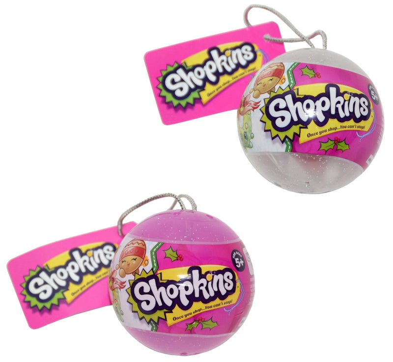 Shopkins Bundle Set of 2 Shopkins Ornaments with 4 Shopkins Inside - Image 5