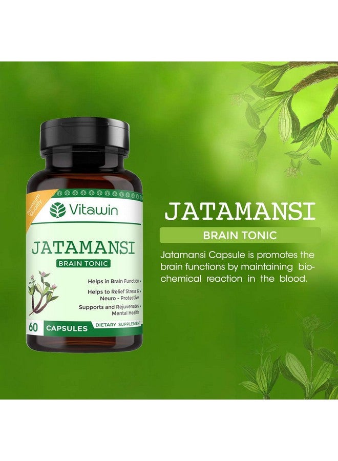 VitaWin Jatamansi for Brain Tonic, Natural Herbal, 500 mg, Veg - 60 Capsules, Nutrition Supplement - Image 5