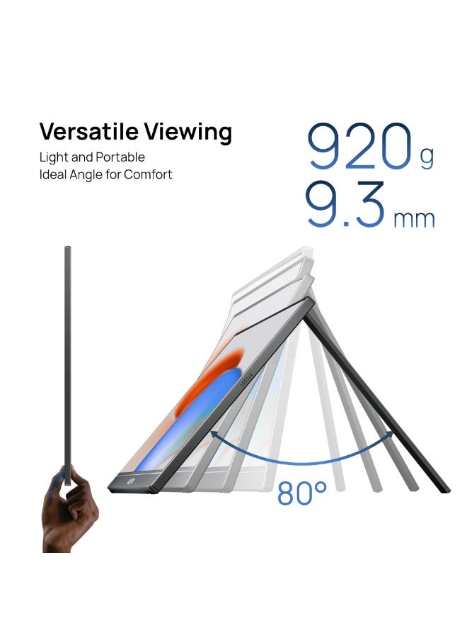 ARZOPA Portable Monitor 17.3 Inch 1080P FHD HDR IPS Kickstand Laptop Computer Monitor HDMI USB C External Screen for PC Mac Phone Xbox Switch PS5 - Image 4