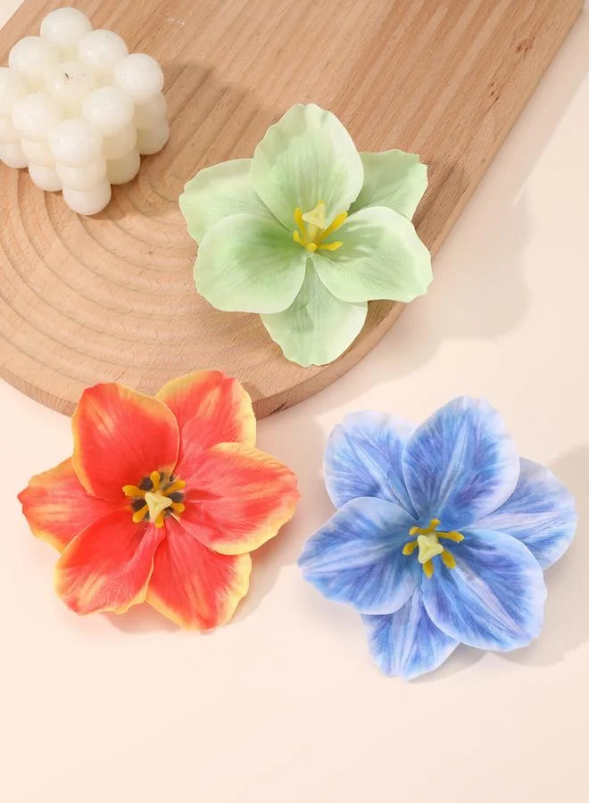 Take Two Pack of 3 - Colorful Flower Hair Clips