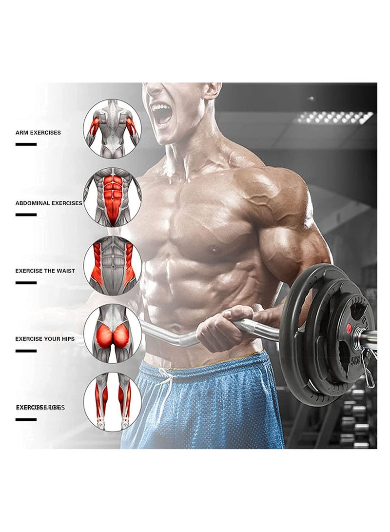 ULTIMAX Olympic Bumper Weight Plate Rubber Barbell Weight to Protect Floor Smooth Strength Training Plates for Weightlifting two Pcs-2×10kg - Image 5