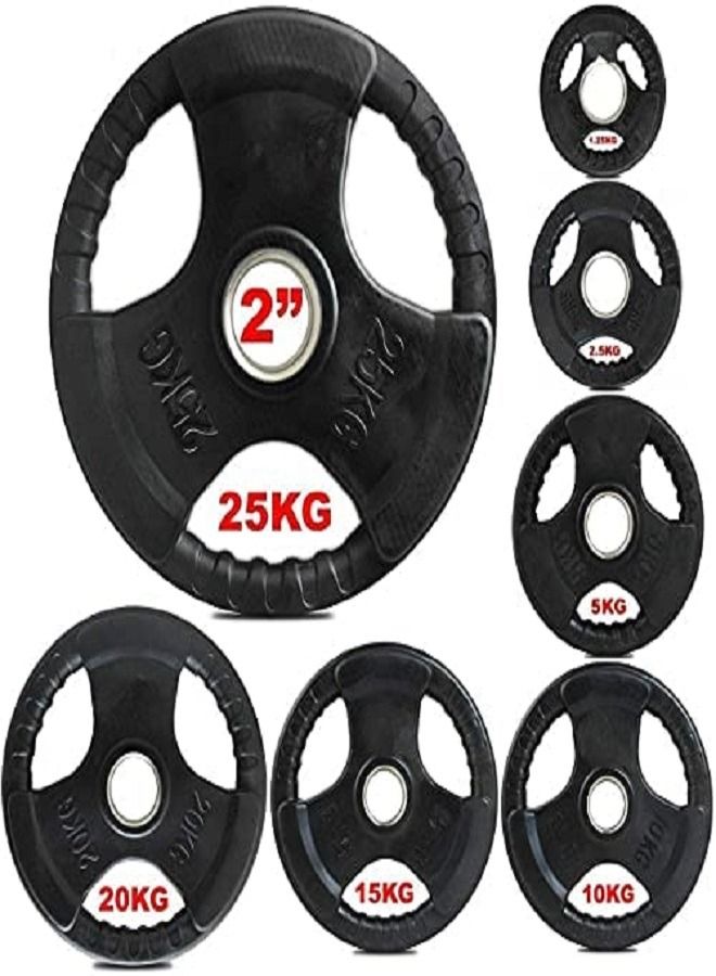 ULTIMAX Olympic Bumper Weight Plate Rubber Barbell Weight to Protect Floor Smooth Strength Training Plates for Weightlifting two Pcs-2×10kg - Image 3