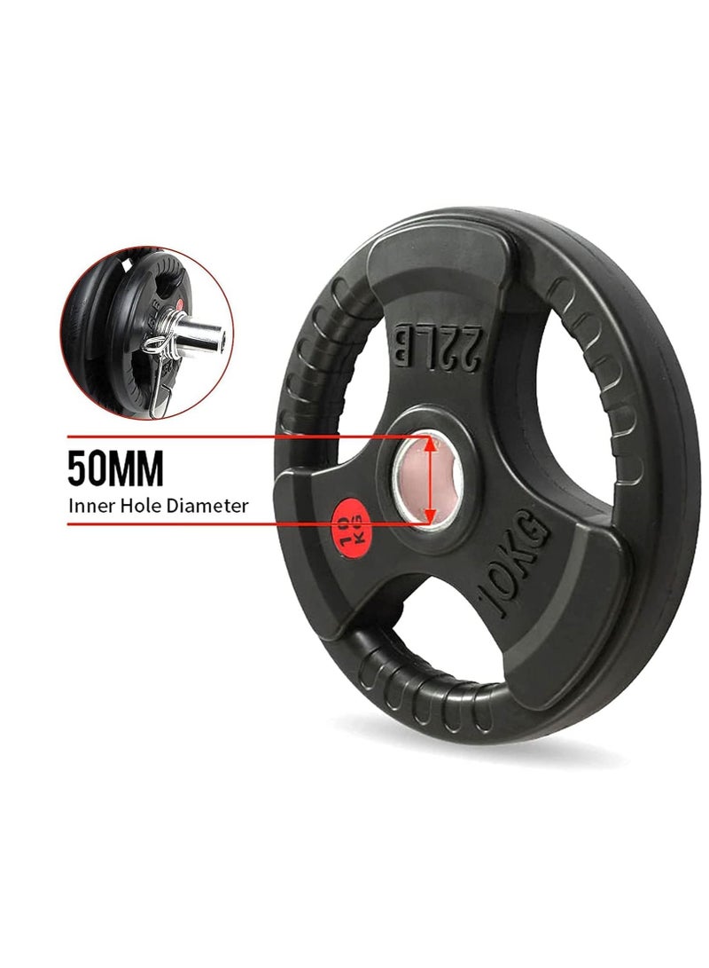ULTIMAX Olympic Bumper Weight Plate Rubber Barbell Weight to Protect Floor Smooth Strength Training Plates for Weightlifting two Pcs-2×10kg - Image 2