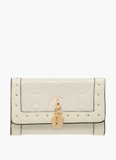 ELLE Women Logo Embossed Wallet with Button Closure and Charm Accent  - Image 1