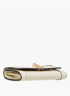 ELLE Women Logo Embossed Wallet with Button Closure and Charm Accent  - Image 4