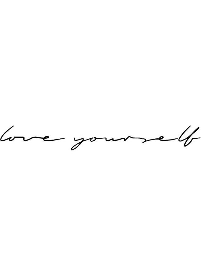 inkbox - Inkbox Temporary Tattoos, Semi-Permanent Tattoo, One Premium Easy Long Lasting, Water-Resistant Temp Tattoo with For Now Ink - Lasts 1-2 Weeks, Love Letters, 5 x 2 in - Image 1