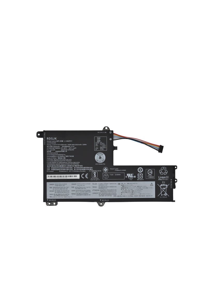 Terabyte L14M2P21 L14L2P21 Laptop Battery for Lenovo IdeaPad 330S 330S 14AST 330S 14IKB 330S 141KB 330S 15ARR 330S 15AST 330S 15IKB GTX1050 Series 5B10Q39203 5B10Q39204 5B10Q39206 5B10W67199 7.4V 30Wh - Image 1