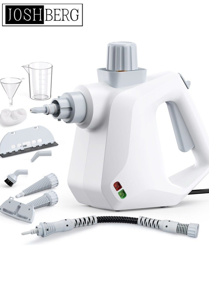 Joshberg Handheld Steam Cleaner, Steamer for Cleaning, Multipurpose Portable Steam Cleaners for Home Use with Safety Lock and 9 Accessory Kit to Remove Grime, Grease, and More, Save Time and Effort - Image 1