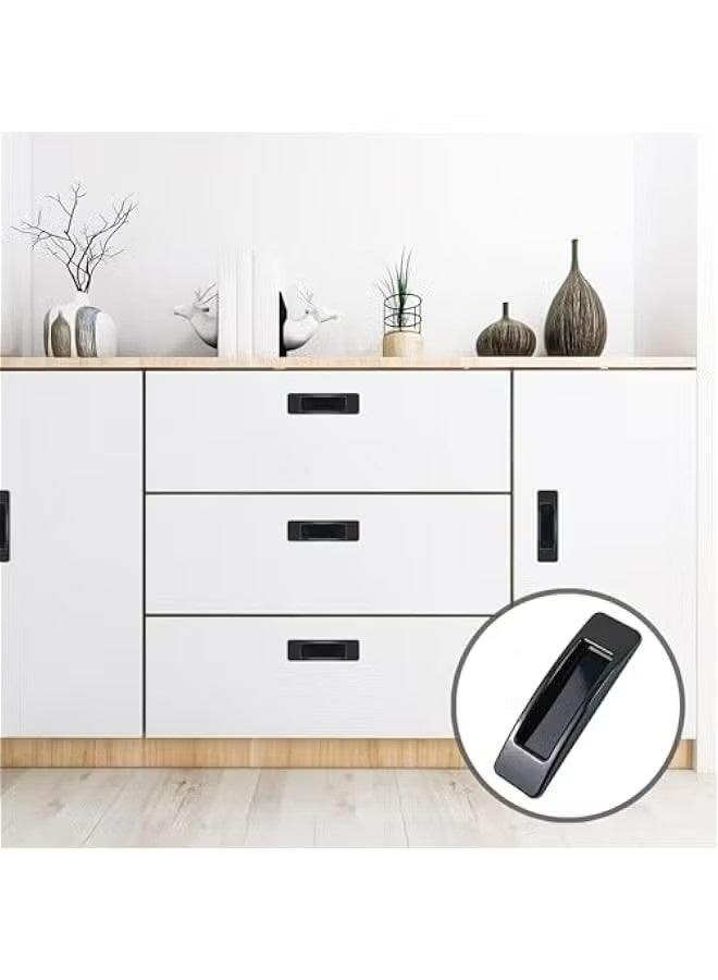 12 Pcs Self-Adhesive Cabinet Drawer Handles Black Push Pull Knobs Helper for Kitchen Bathroom Bedroom Window Door - Image 4