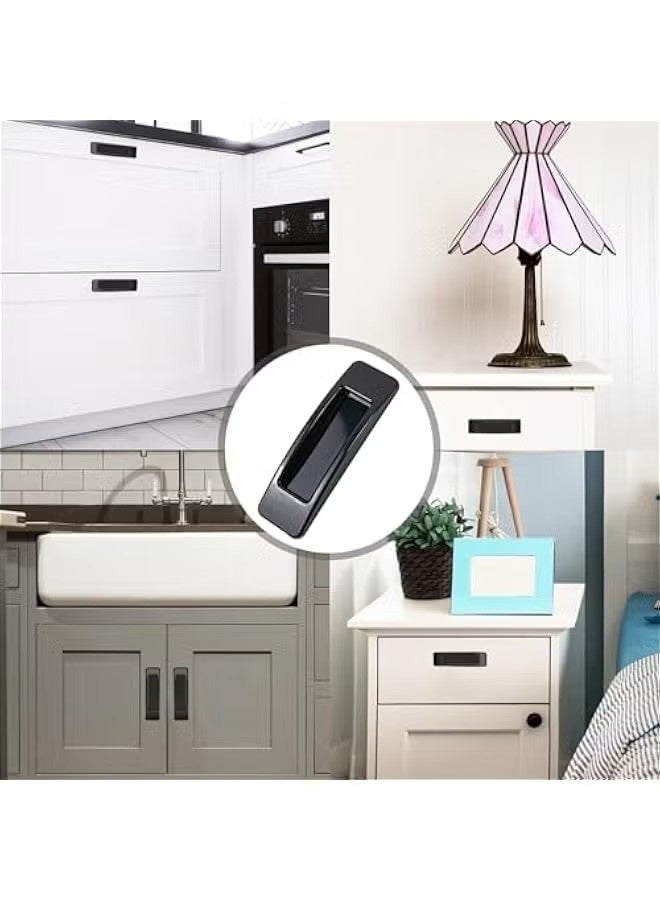 12 Pcs Self-Adhesive Cabinet Drawer Handles Black Push Pull Knobs Helper for Kitchen Bathroom Bedroom Window Door - Image 5