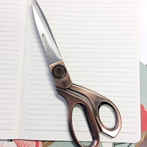 Westcott 8" Bent Stainless Steel Copper-Finish Scissors For Office & Home, 2 Pack (17600) - Image 4