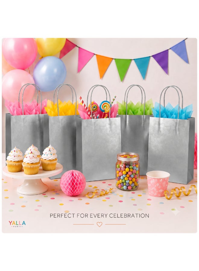 Party Camel Grey Paper Party Bags - Pack of 8 - Image 5