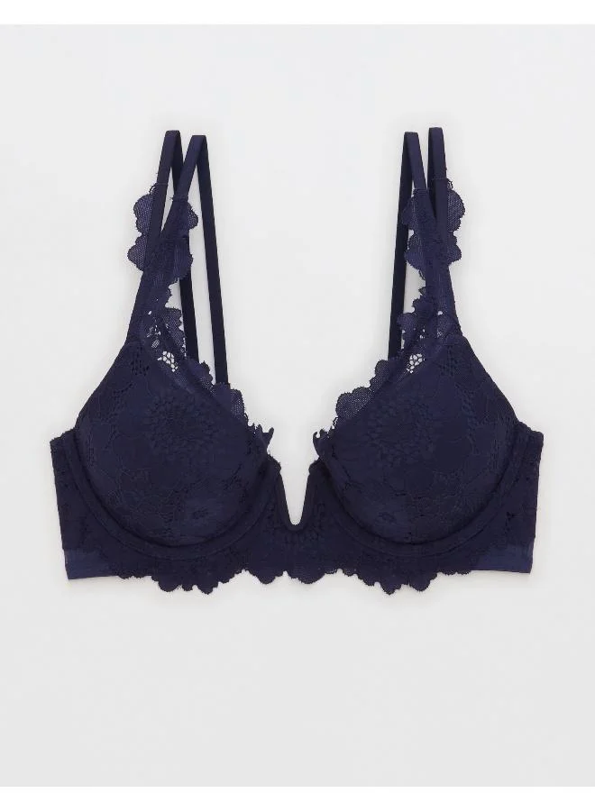Aerie Lace Plunge Neck Bra