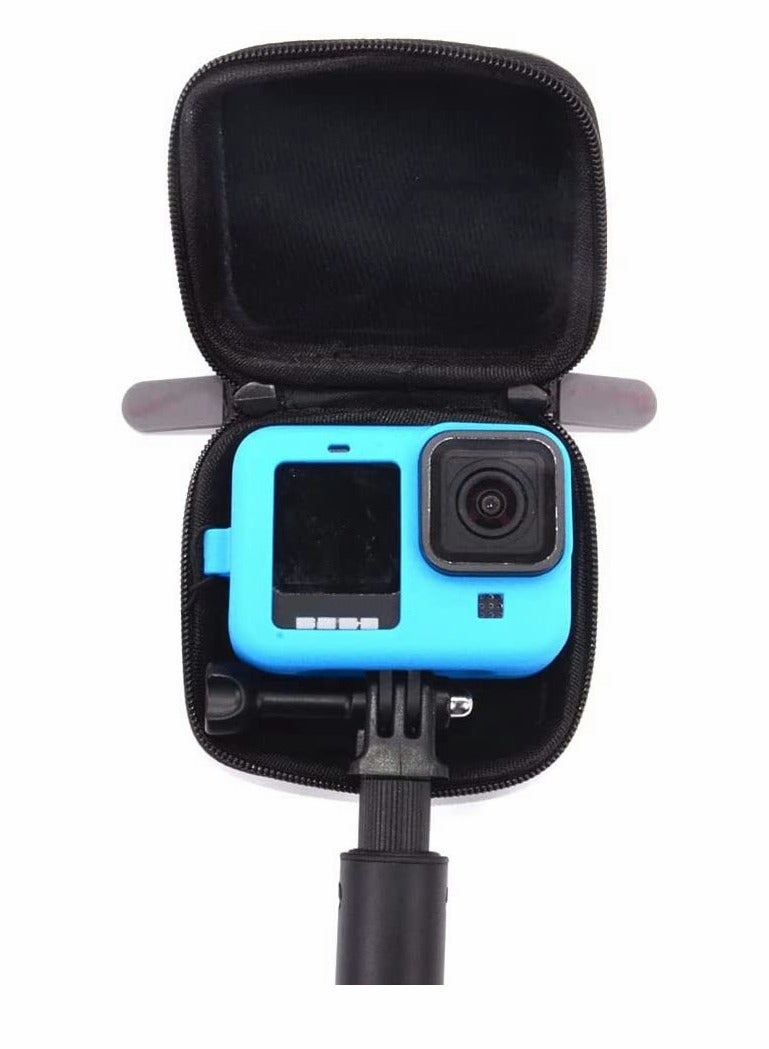 SYOSI Carrying Case, Double Zipper Mini Hard Shell Carrying Case, Travel Portable Storage Bag Accessories, for Gopro Hero 10 9 8 7 6 5 With Waterproof, for Dji Osmo Action, for Akaso, for Campark, And More - Image 2