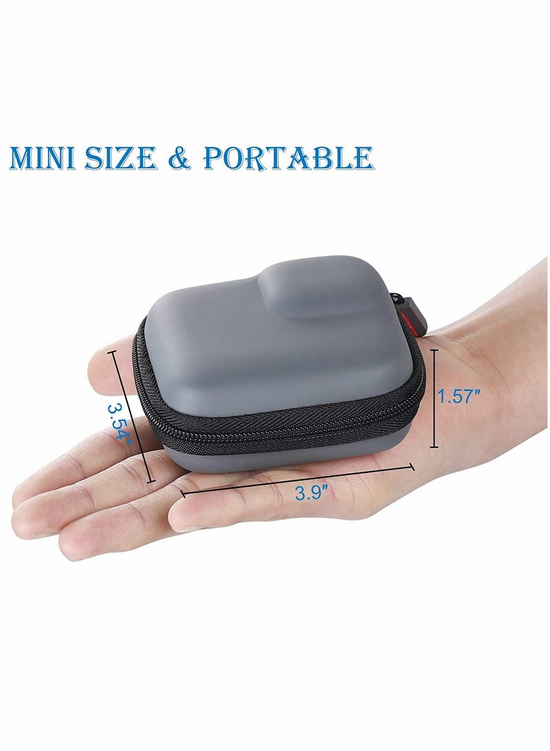 SYOSI Carrying Case, Double Zipper Mini Hard Shell Carrying Case, Travel Portable Storage Bag Accessories, for Gopro Hero 10 9 8 7 6 5 With Waterproof, for Dji Osmo Action, for Akaso, for Campark, And More - Image 3
