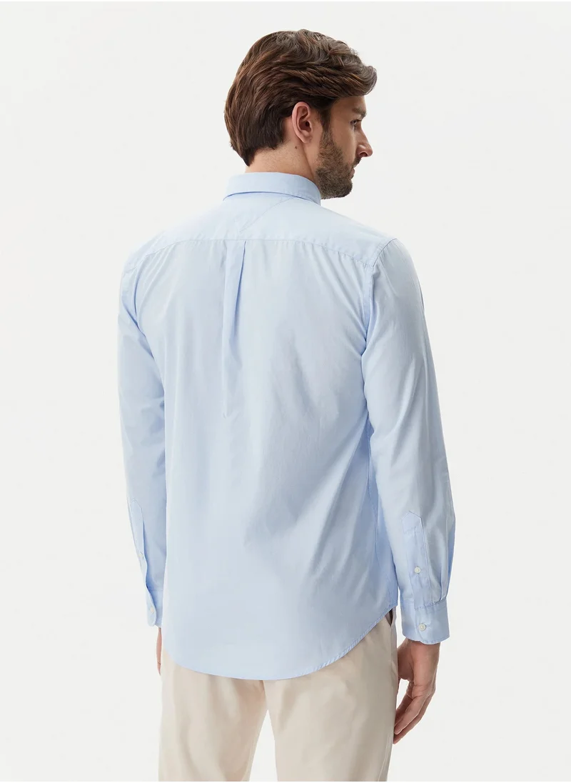 TOMMY HILFIGER Core Flex Button Down  Regular Fit Poplin Shirt