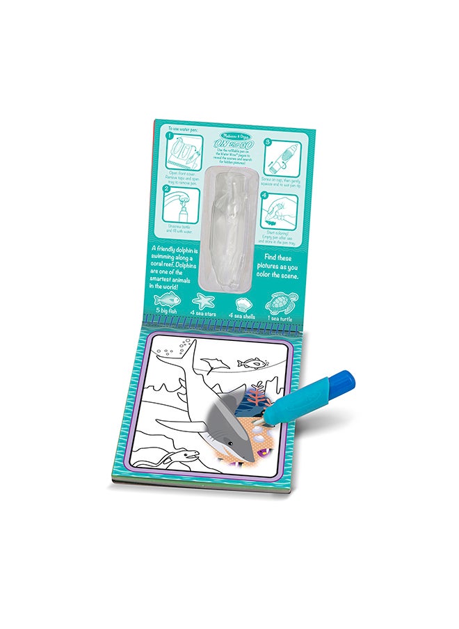 Melissa & Doug Melissa & Doug On the Go Water Wow! Reusable Water-Reveal Activity Pad - Under the Sea - FSC Certified  - Image 1