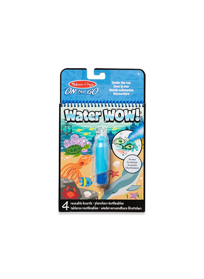 Melissa & Doug Melissa & Doug On the Go Water Wow! Reusable Water-Reveal Activity Pad - Under the Sea - FSC Certified  - Image 2