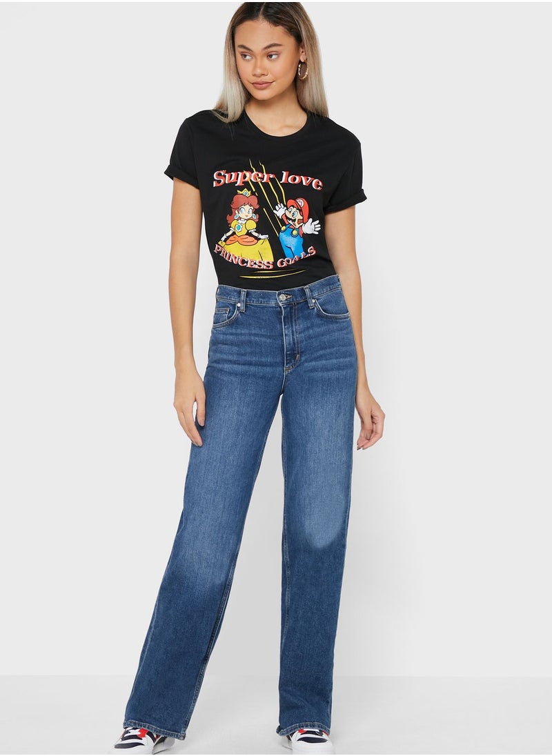 DIFUZED - Nintendo Super Mario Love T-Shirt - Image 1