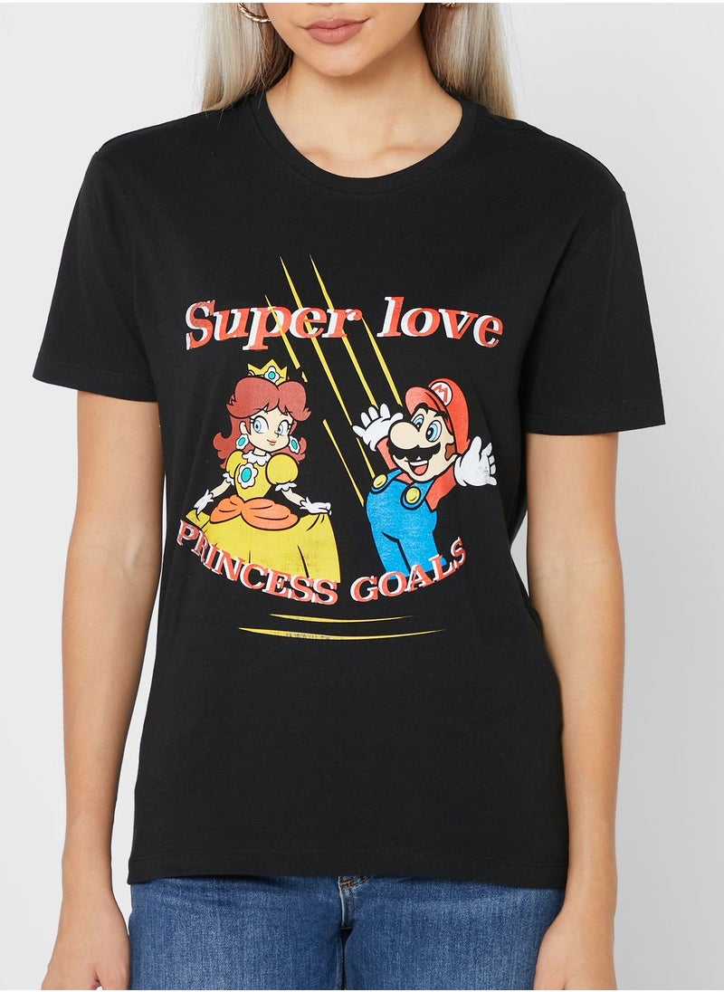 DIFUZED - Nintendo Super Mario Love T-Shirt - Image 1