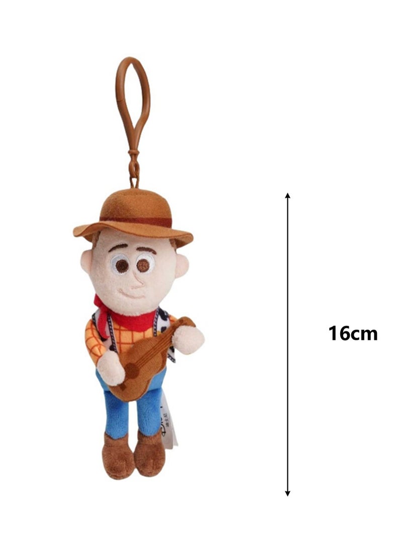 16cm Cute Plush Key Pendant Toy, Bag Pendant Decoration, Suitable For Children'S Toy Gifts (Denim) - Image 2