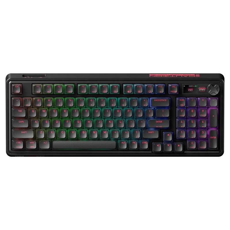 wegear PIXIU 98 Mechanical Gaming Keyboard with Knob, Cherry MX2A Brown Switches, 8K Hz Polling, Tri-Mode Gasket Key-Board for PC/Mac/Laptop, Hot Swappable, PBT, RGB Backlit, 95 Keys - Image 1