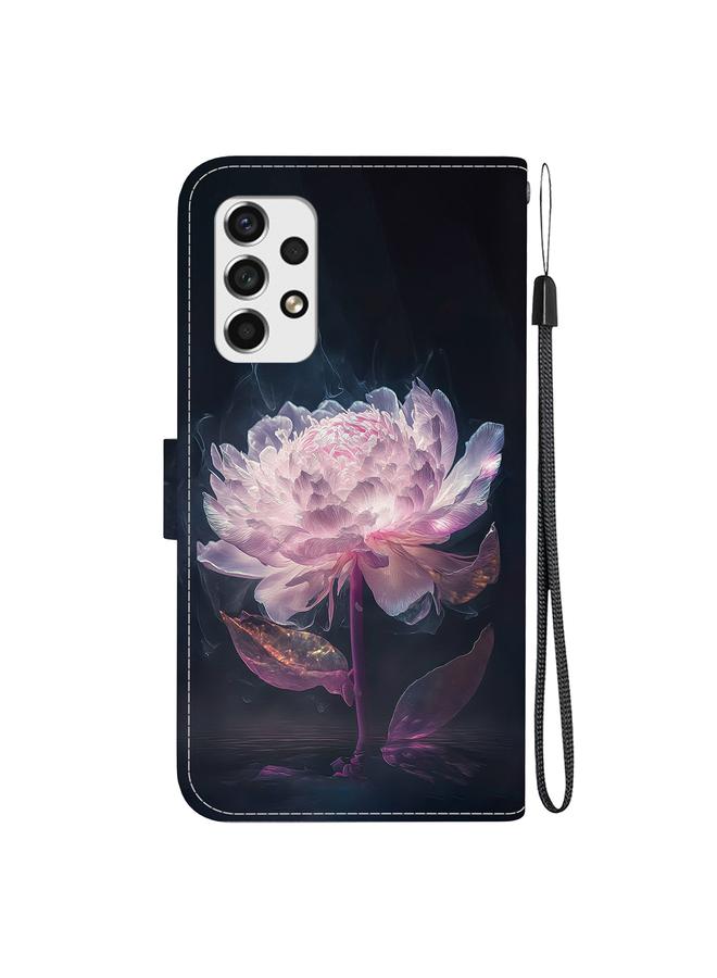 S-TOP Case For Samsung Galaxy A73 5G Crystal Texture Colored Drawing Leather Phone Case - Image 3