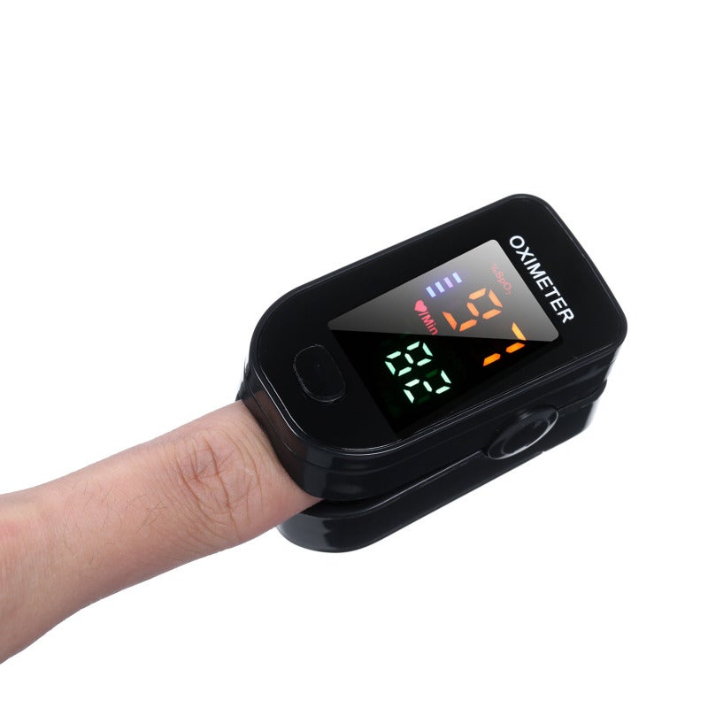 Pulse Oximeter: Black Portable Device, LED Display, Accurate Blood Oxygen & Heart Rate Monitor - One-Button Operation, Automatic Shutdown for Home Daily Use, Sports Care - Image 5