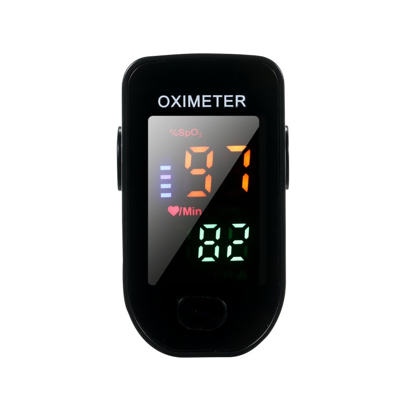 Pulse Oximeter: Black Portable Device, LED Display, Accurate Blood Oxygen & Heart Rate Monitor - One-Button Operation, Automatic Shutdown for Home Daily Use, Sports Care - Image 4