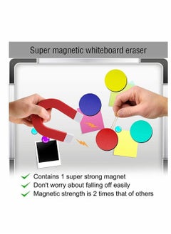 Y&D Round Whiteboard Eraser, Magnetic Dry Erase Erasers, Chalkboard Cleaner Wiper for Kids and Classroom Teacher Supplies, Home Office (48 Pack, Blue, Red, Green, Yellow)  - Image 5