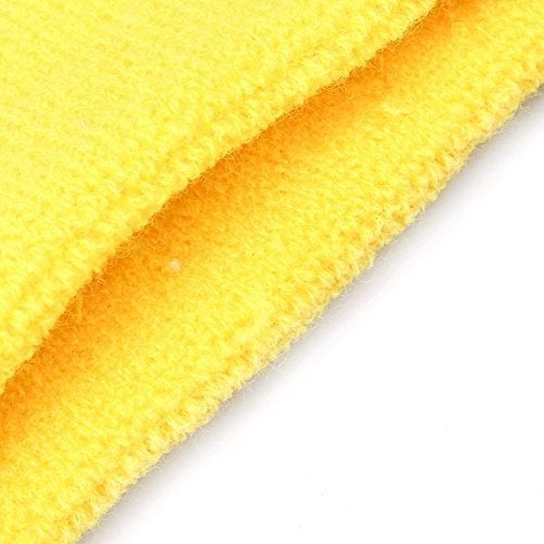 Mallofusa ? 10 PCS Cotton Sports Basketball Headband/Sweatband Head Sweat Band/brace Gift Party Outdoor Activities (Yellow) - Image 4
