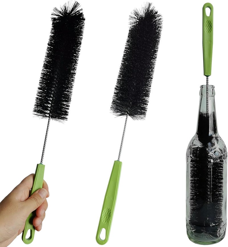 Dokpod 17 Inches Extra Long Handle Bottle Cleaning Brush for Narrow Neck Wine, Beer Bottle, Sport Bottles, Baby Bottles, deep Cups, Vase, Thermos, Glass, Pipes, Kitchen Sinks, Flask, and Hummingbird Feeders - Image 1