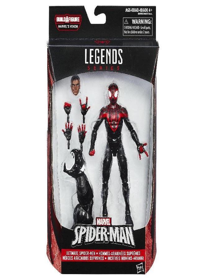 Spider-Man Marvel Spider-Man 6-inch Legends Series Ultimate Spider-Men: Miles Morales  - Image 3