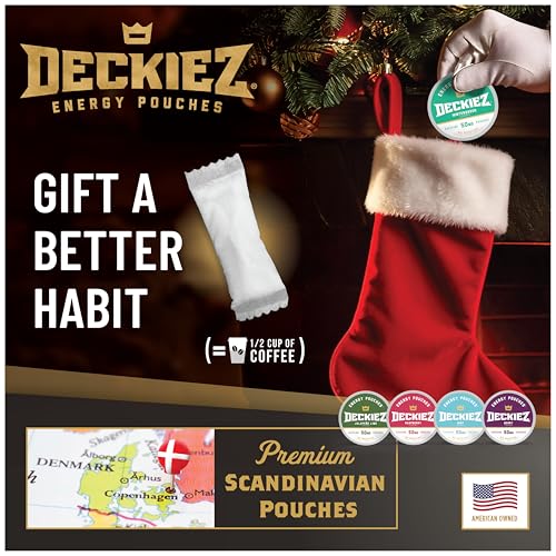 Deckiez Energy Pouches, 5 Cans (100 Pouches), Sugar Free Caffeine Supplement, Coffee Pouches & Energy Drink Alternative, 50mg Caffeine Pouches, Berry Flavor - Image 2