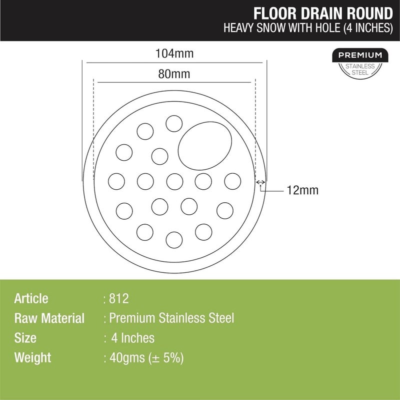 Jagger JAG300 Kitchen Sink Drain Waste Coupling or Waste Jali Used in Kitchen Sink (Material - Stainless Steel with Under Basket 4 INCH) (Sink Basket Jali with Hose Pipe & Drain Jali [ 4" INCH ]) - Image 5
