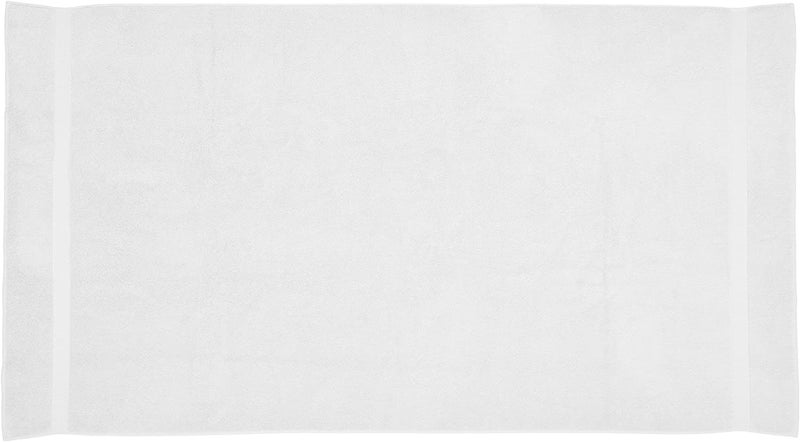 TIQH® Organic Zero Twist Cotton 600 GSM Highly Absorbent & Quick Dry Soft Bath Towel - Pack of 1 (White) - Image 2