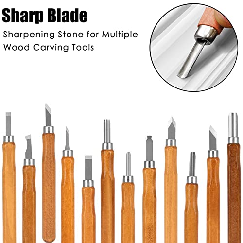 DDF iohEF Wood Carving Sharpener, 1000 Grit Whetstone with More Grooves Sharpening Stone for Woodworking, Wood Carving Tools, Chisels and Gouges - Image 3