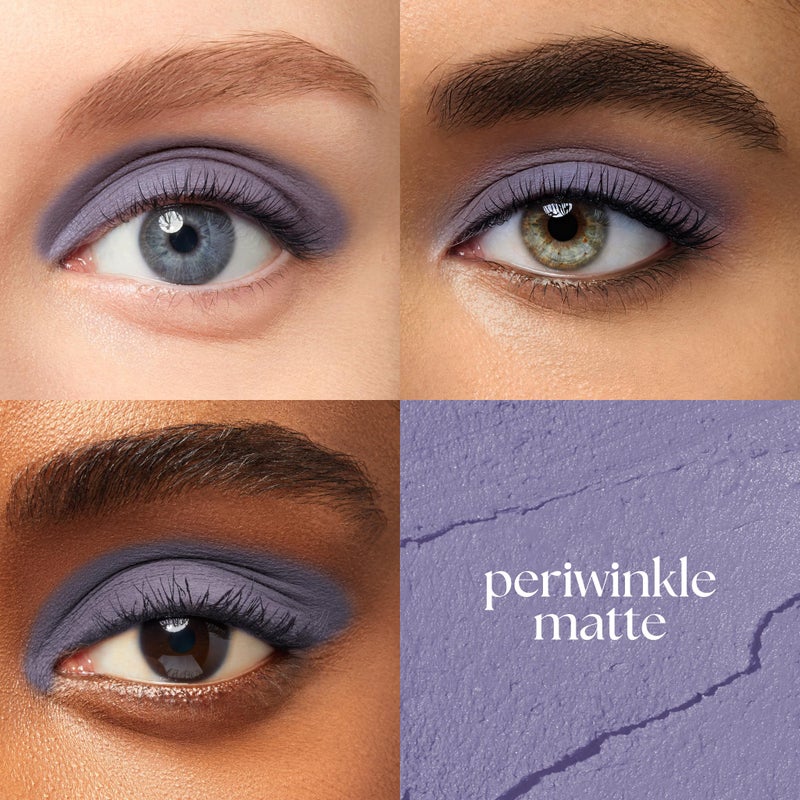 Julep Eyeshadow 101 Cream-to-Powder Waterproof Shadow Stick â€“ Periwinkle Matte â€“ Long-Lasting, Crease-Proof, Light Blue Purple Matte Cream Eyeshadow with Built-in Smudger - Image 2