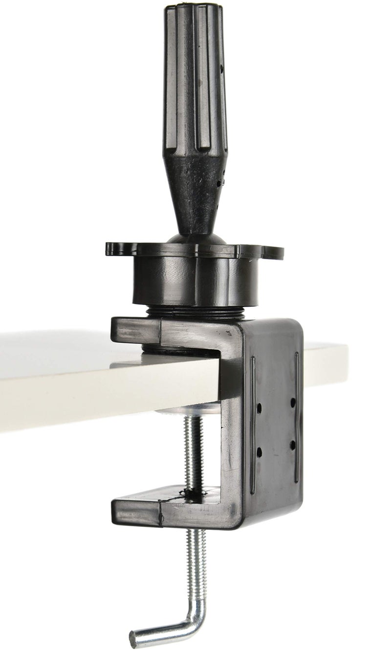 FUTAI Human Hair Mannequin Head Table Clamp Stand Black Wig Head Metal Holder for Hairdresser Practice Manikin Cosmetology Makeup Doll Training Head Braiding Styling Curling Cutting Updos Display