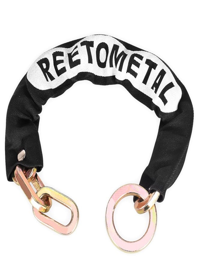 REETOMETAL Hardened Steel 2 Foot x 5/16 Inch (9mm) Thick Heavy Duty Square Security Lock Chain for Motorcycles, Bicycles, Trailers, Containers, Fence, etc. - Image 1