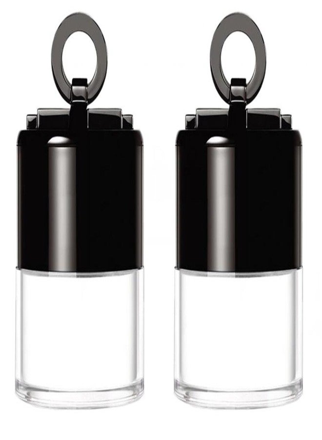 XINGZI 2Pcs 10g/0.34oz Black Mini Empty Refillable Loose Powder Box with Powder Puff Cap and Sifter DIY Cosmetic Foundation Powder Case Blusher Finishing Powder Jar Container for Makeup - Image 4