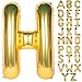 CHANGZHONG Letter Balloons 40 Inch Giant Jumbo Helium Foil Mylar for Party Decorations Gold H - Image 4