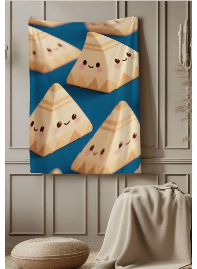 عام بطانية رقيقة من الفانيلا الكرتونية للأطفال أو الطلاب (دافئة ومريحة ومناسبة للنوم والألعاب) 100 سم * 150 سم - 1068 - Image 3