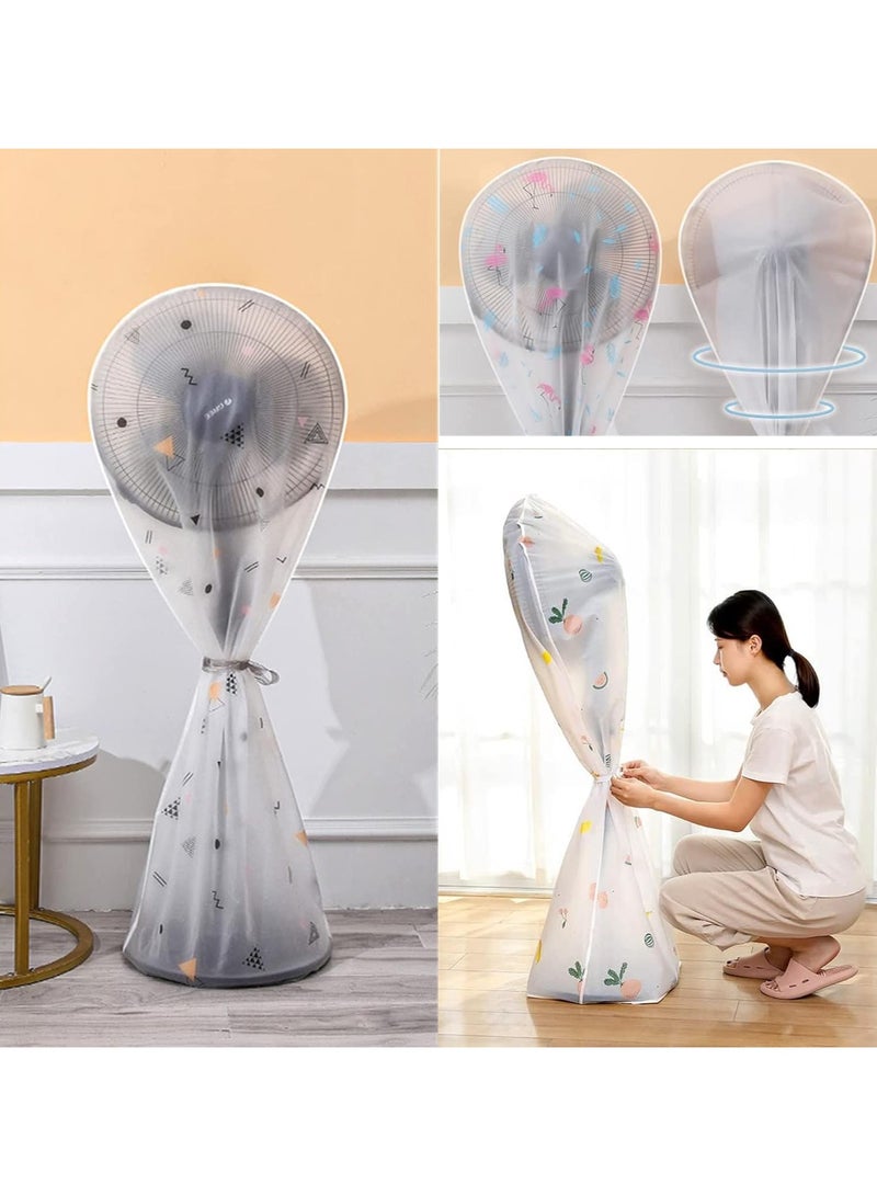 Fan Dust Cover, Vertical Circular Waterproof Floor , Washable Vertical Circular Household Floor  Moisture-proof Outdoor Base 