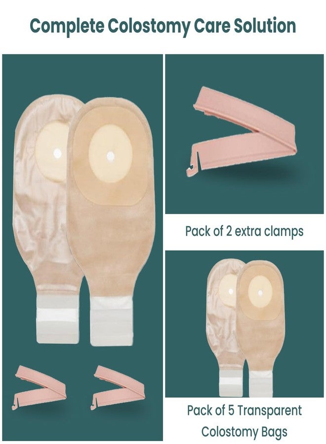 MED Transparent Colostomy Pouch + Reusable Clamp Kit | Odour-Barrier, Drainable Ostomy System (5) - Image 4