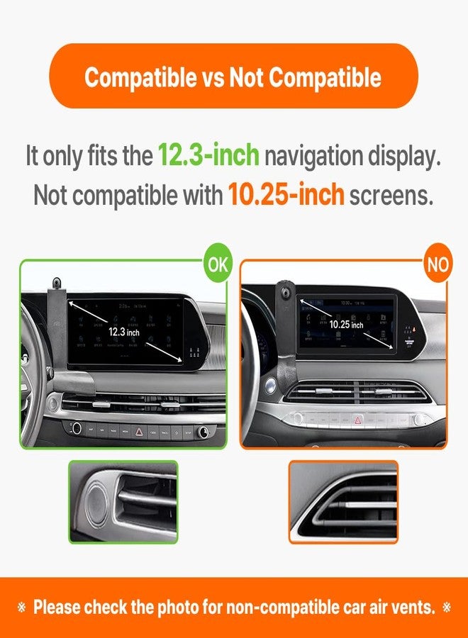 FICS Car Phone Holder for Hyundai Palisade 2023, 2024, 2025 - Custom-Fit Mount for Seamless Display Integration, Interior Accessories for Navigation Use, Stable Driving View - Image 2