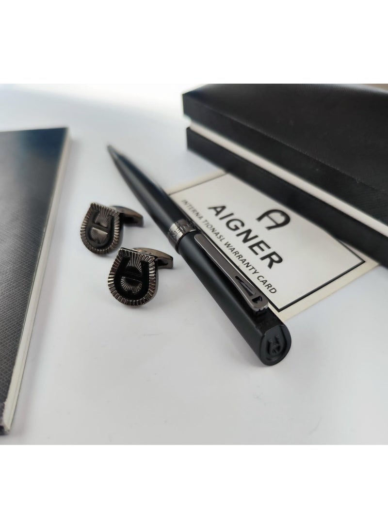 Aigner pen and cufflink